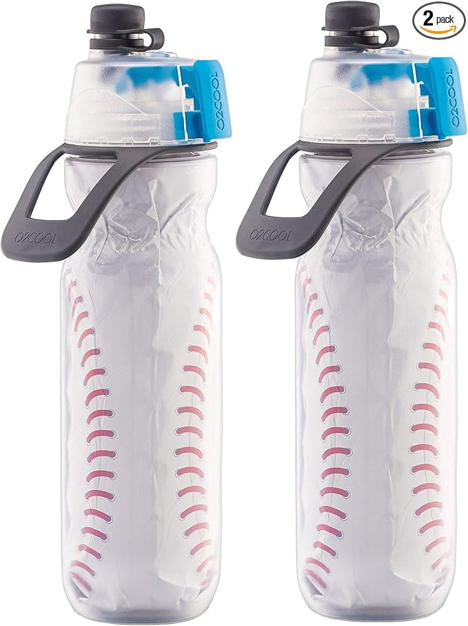 O2COOL Mist 'N Sip Misting Water Bottle 2-in-1 Function With No Leak Pull Top Spout Sports Reusab... | Amazon (US)