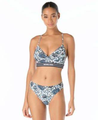Women's V-Neck Cross Back Bikini Top | Macy's