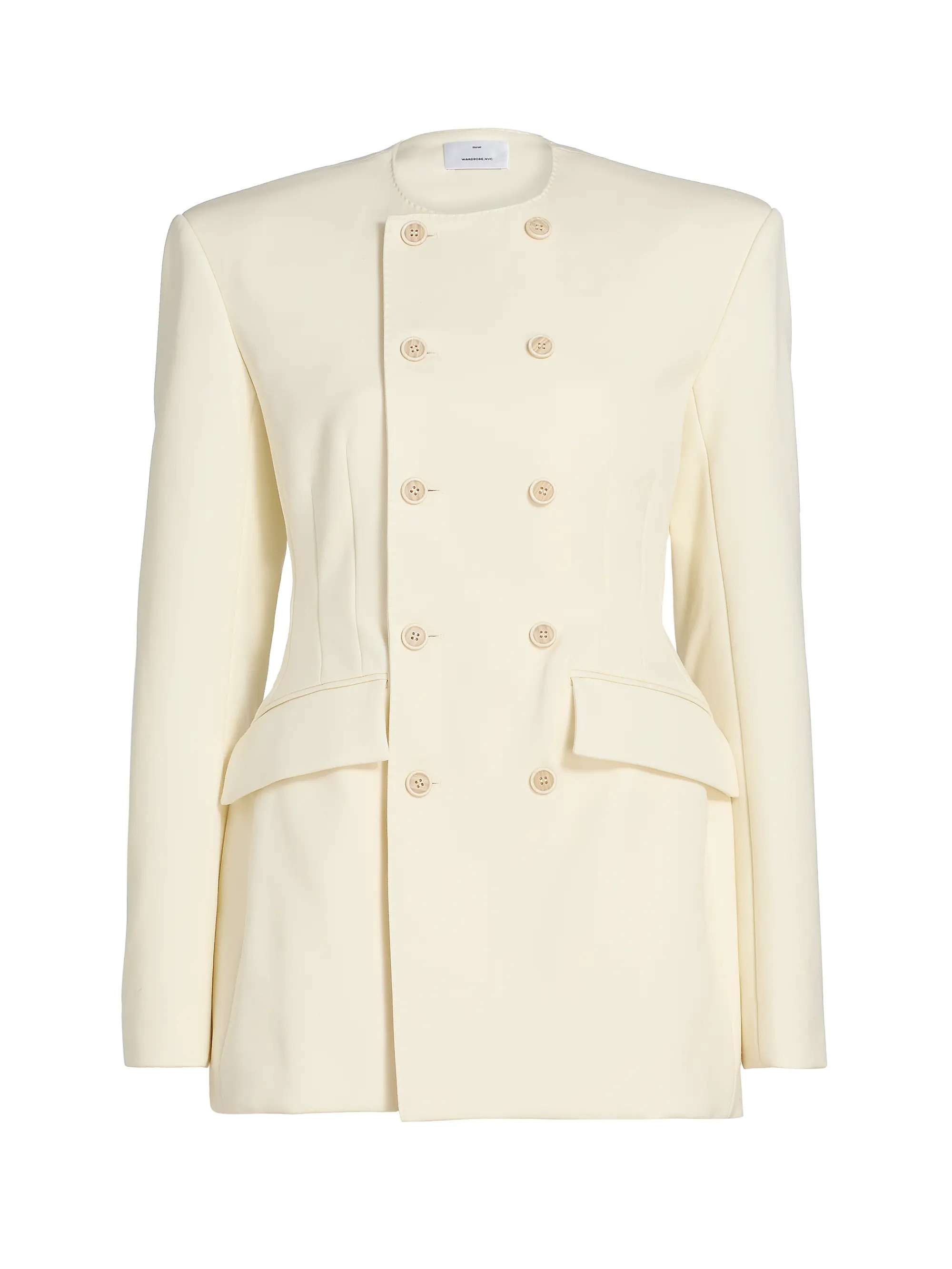 RHW Double-Breasted Blazer Minidress | Saks Fifth Avenue