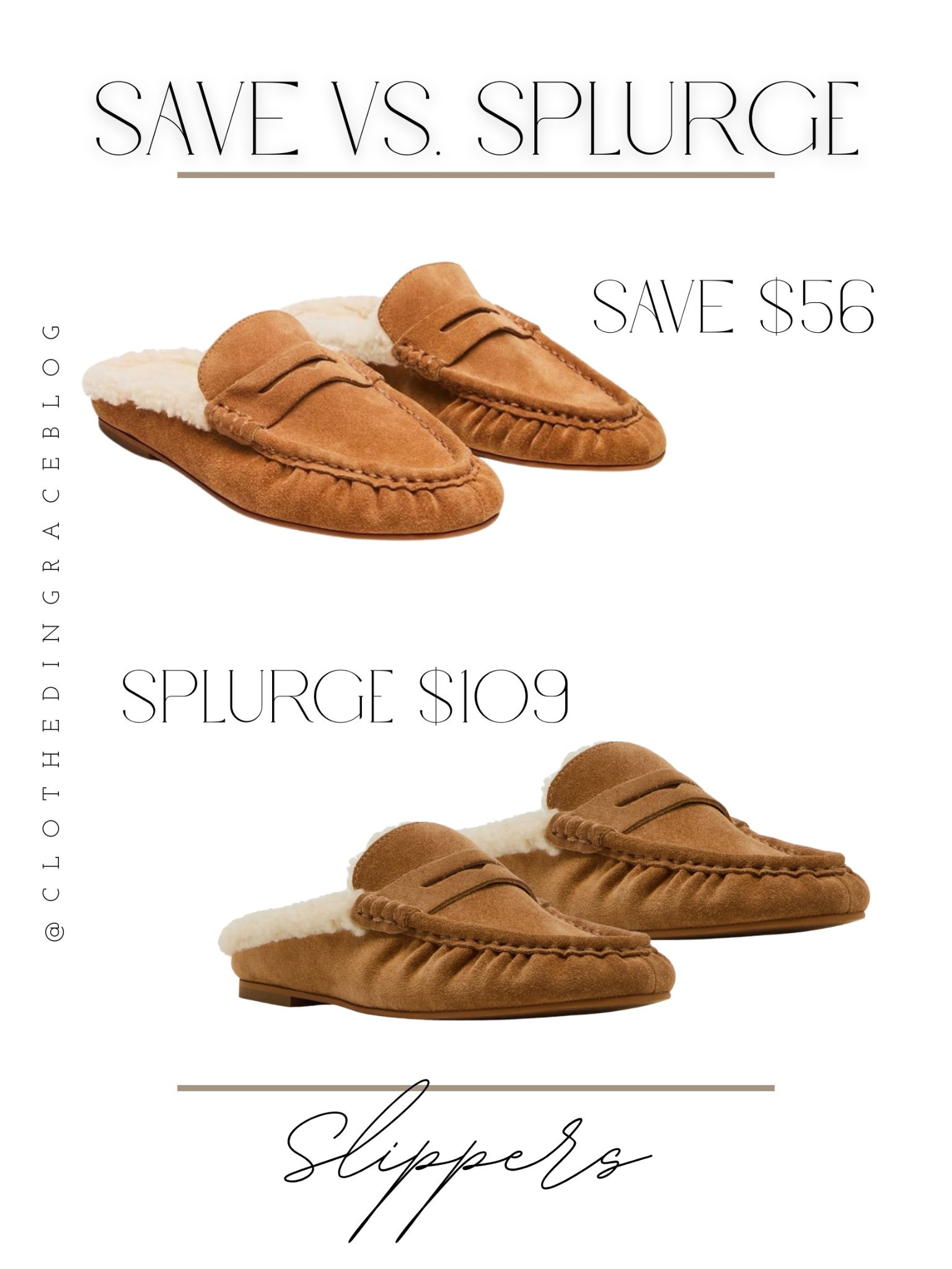 A little save vs splurge 