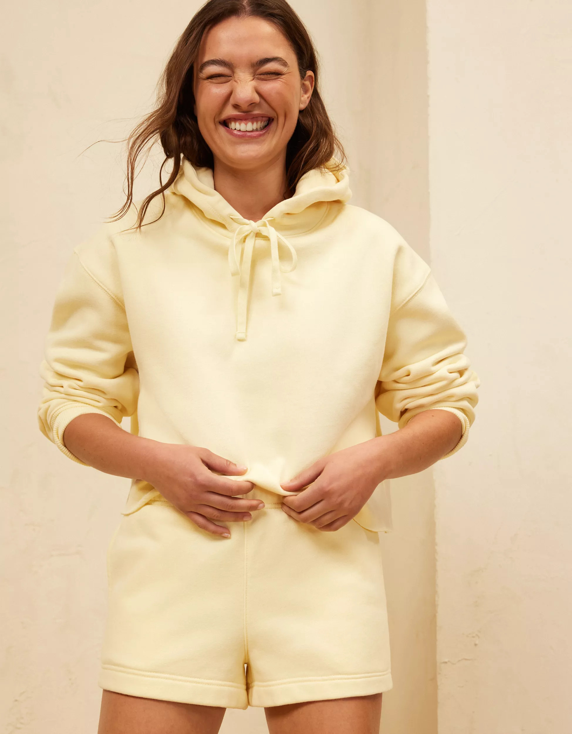 AE Everyday Luxe Sweat Short | American Eagle Outfitters (US & CA)