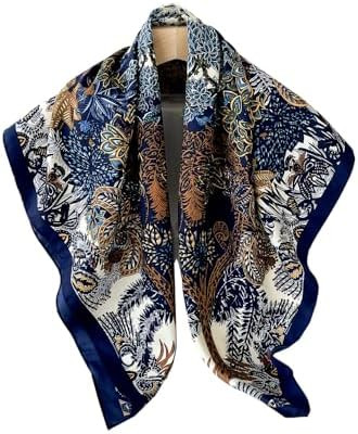 FairyCity Mulberry Silk Scarfs For Women Square Scarf 35" Lightweight Neckerchief Hair Bandanas S... | Amazon (US)