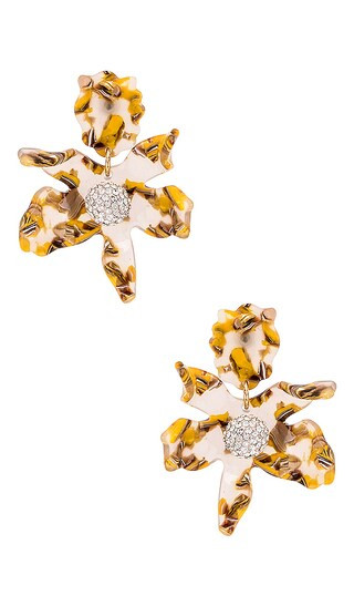 Small Crystal Lily Earrings | Revolve Clothing (Global)