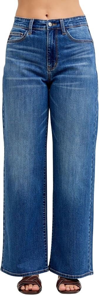 Judy Blue High Waist Wilhelmina Baggy Jeans, Inseam 31" | Amazon (US)