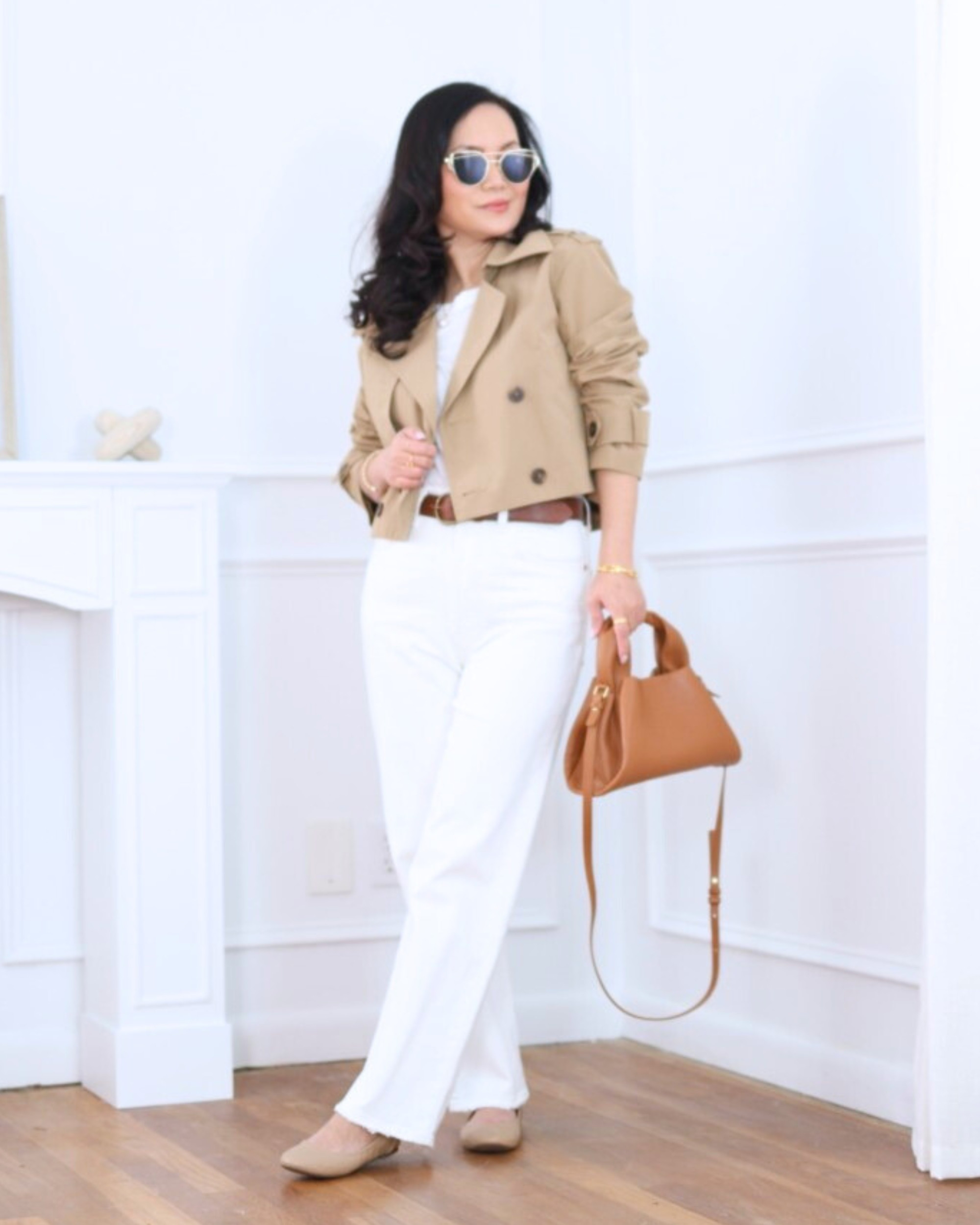 Effortlessly classic — a cropped trench coat from Abercrombie styled with Levi’s Ribcage straight jeans and ballet flats from Amazon for an easy, timeless look that feels polished without trying too hard. I’m 5’2, wearing size XS.

#LTKootd #LTKOver40 #LTKPetite