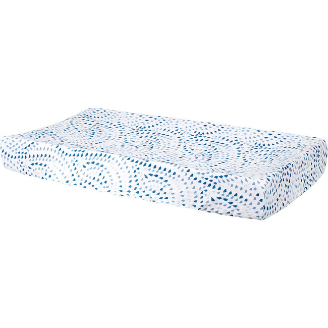 Changing Pads | Pad Cover, Serenity (Blue) Bebe Au Lait | Maisonette | Maisonette