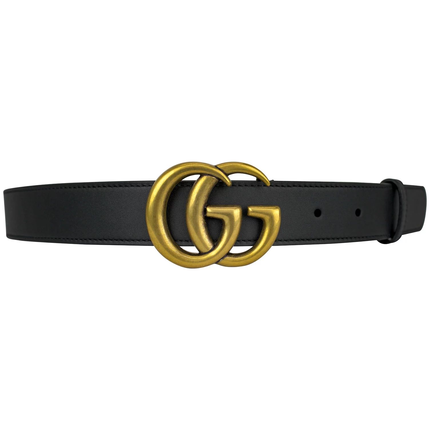 Gucci Slim Leather Belt with Double G Buckle | Sam's Club