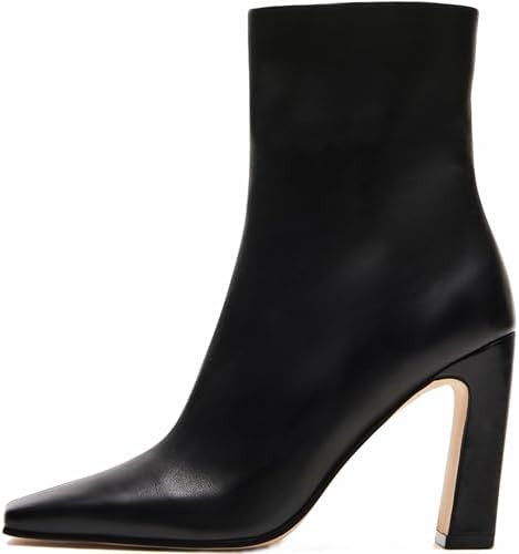 Lovee Cosee Ankle Boots for Women 2025 Chunky Heel Square Toe Heeled Boots with Zipper Comfort Fa... | Amazon (US)