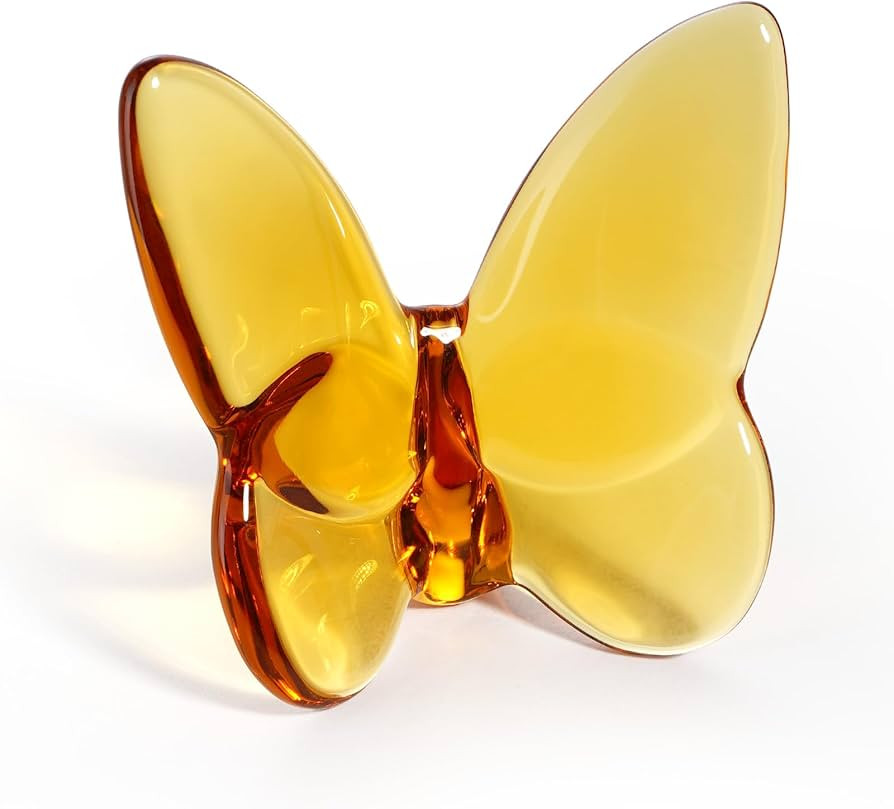 Lioaeust Crystal Butterfly Figurines,Flying Butterfly Figurine Decor Crystal Cut Glass Butterfly ... | Amazon (US)