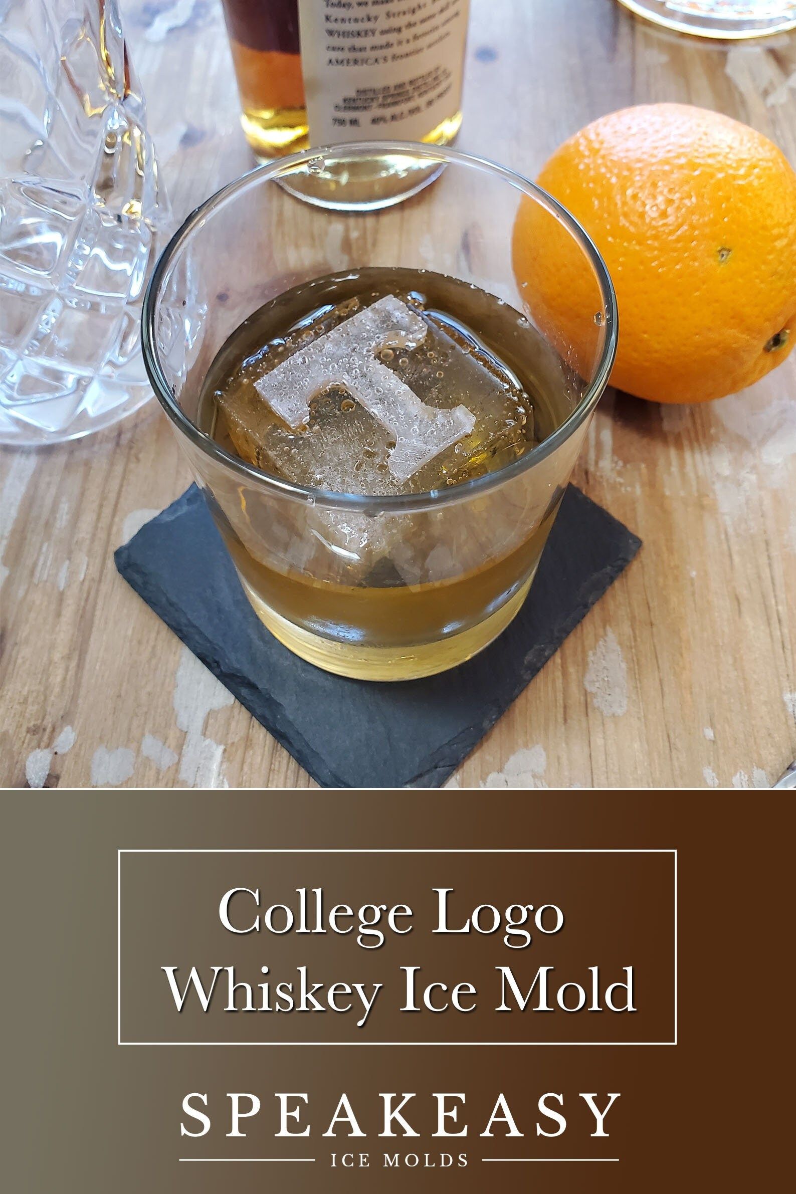 College football logo whiskey ice mold, Custom college logo whiskey ice cubes, Gift for college b... | Etsy (US)