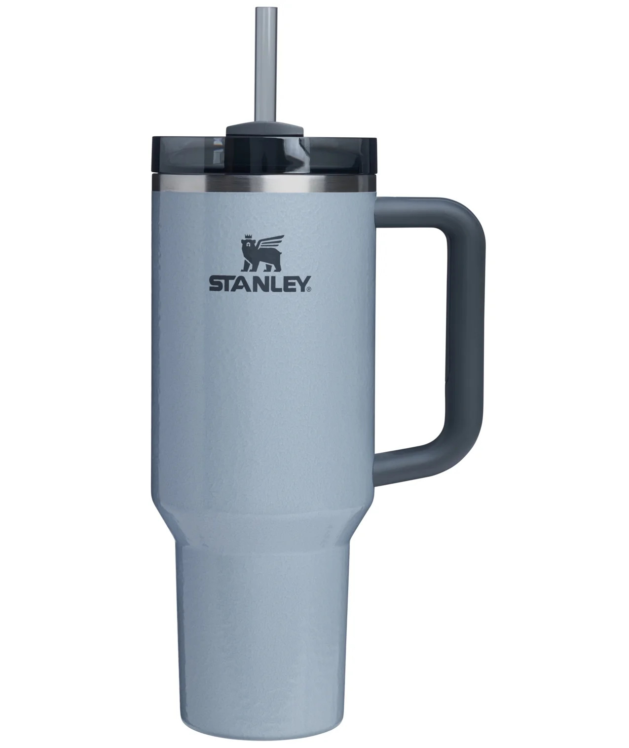 Stanley Quencher Flowstate 40oz Hammertone Silver Stainless Steel Tumbler - Walmart.com | Walmart (US)