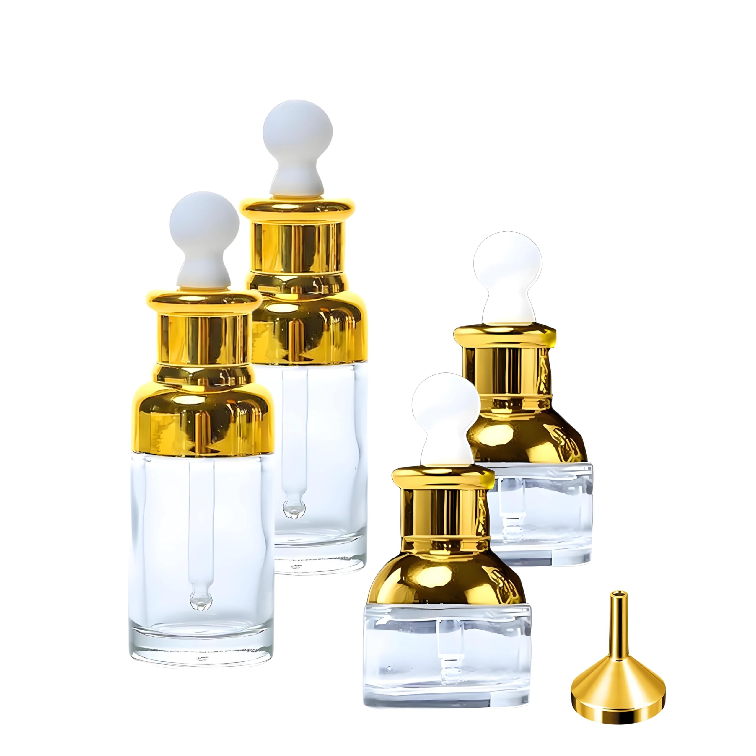 Luxury Clear Glass Dropper Bottles - Thick 1oz (30ml) Leakproof Eye Dropper Bottles for Essential... | Amazon (US)