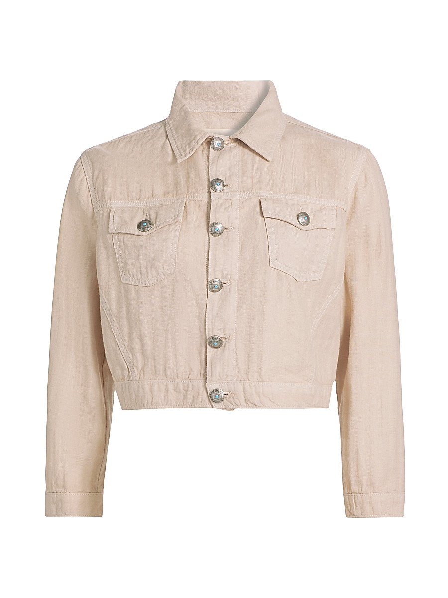 Women's Koda Cropped Jacket - Cement - Size XXS | Saks Fifth Avenue