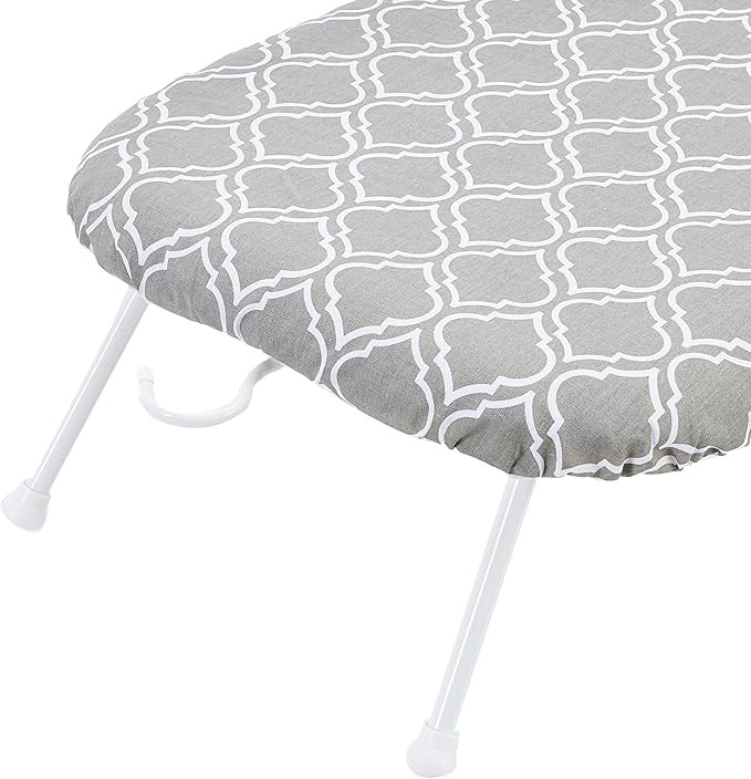 Amazon Basics Compact Tabletop Ironing Board with Folding Legs - Trellis Removable Cover, Chevron... | Amazon (US)