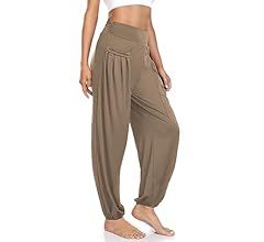 Womens Harem Pants Loose High Waisted Workout Joggers Flowy Yoga Sweatpants Casual Comfy Lounge P... | Amazon (US)