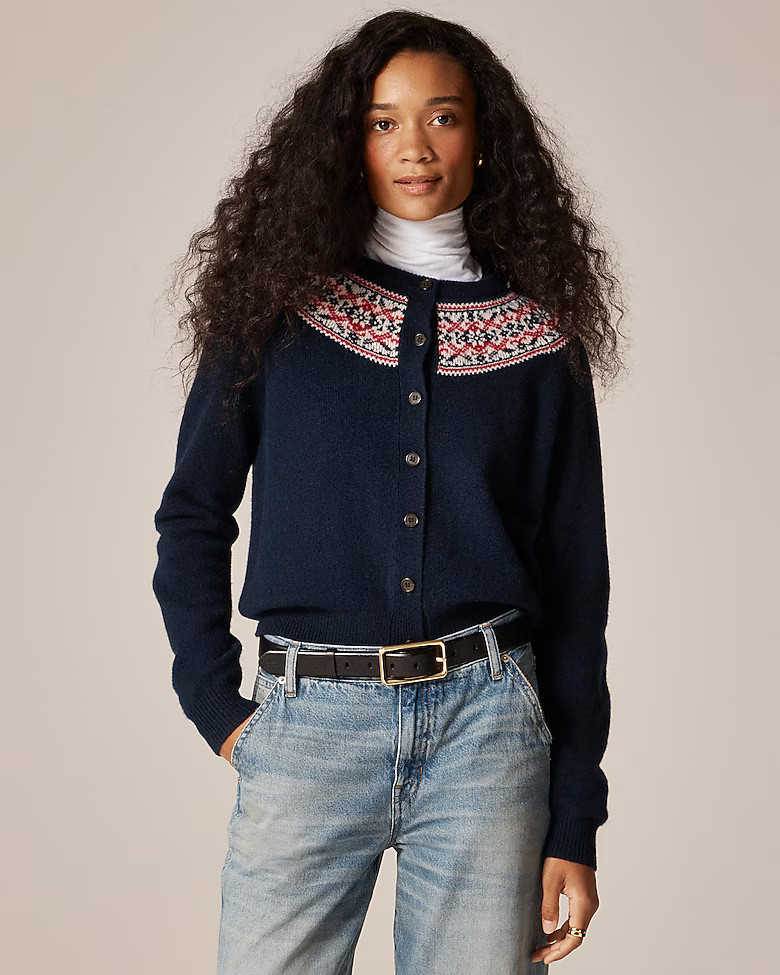Classic Fair Isle cardigan in vintage wool | J. Crew US
