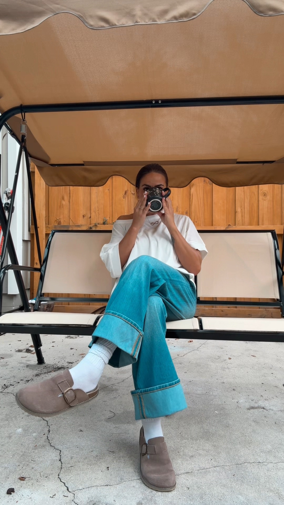 Peace is having a swing in your backyard 🫶🏼 #peace 

#LTKGiftGuide #LTKmomlife #LTKCyberWeek