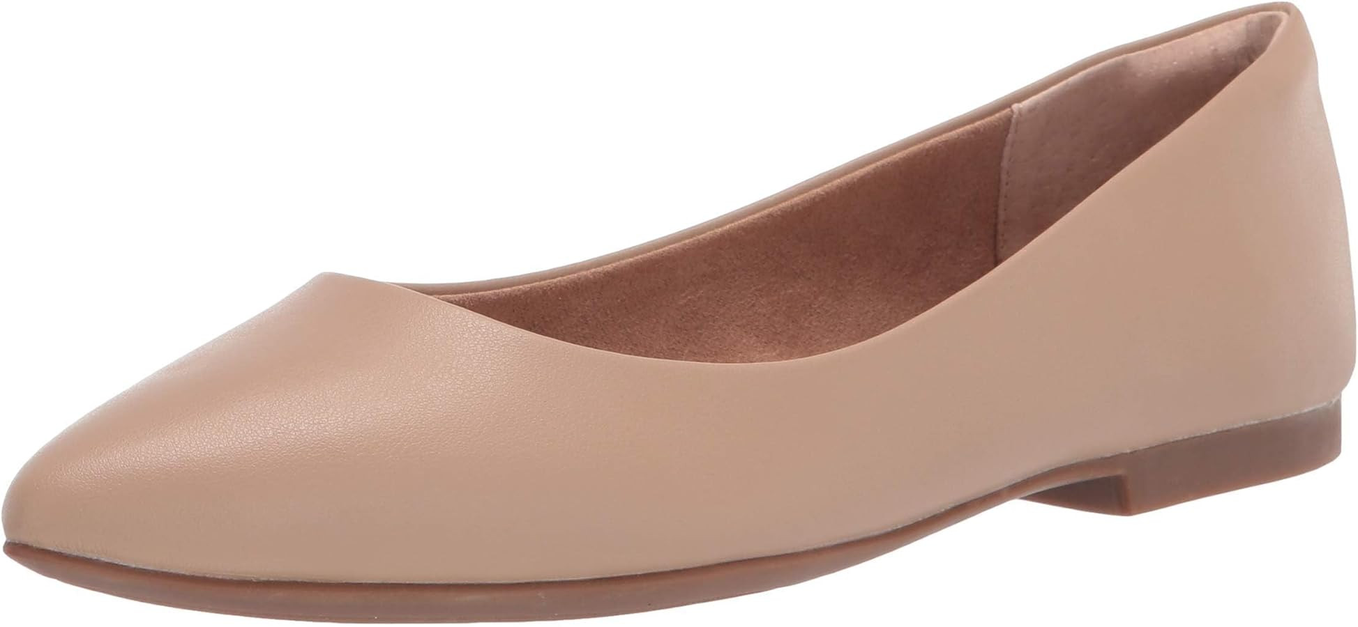 Amazon Essentials Womens Pointed-Toe Ballet Flat | Amazon (US)