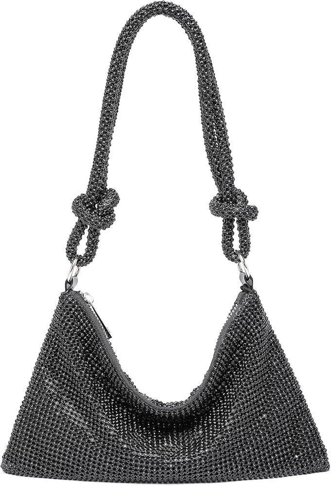 YUWITA Rhinestone Purse for Women Evening Bag Glitter Sparkly Mini Handbags | Amazon (US)