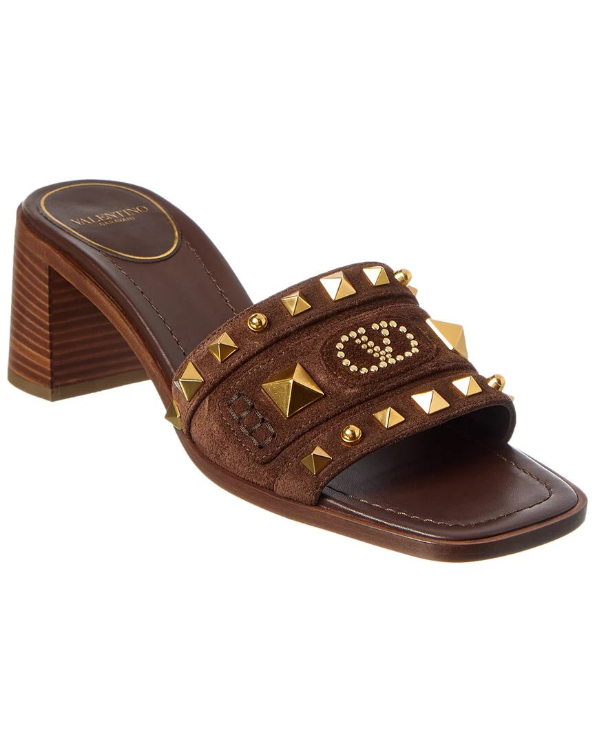 Valentino VLogo 60 Suede Sandal | Shop Simon