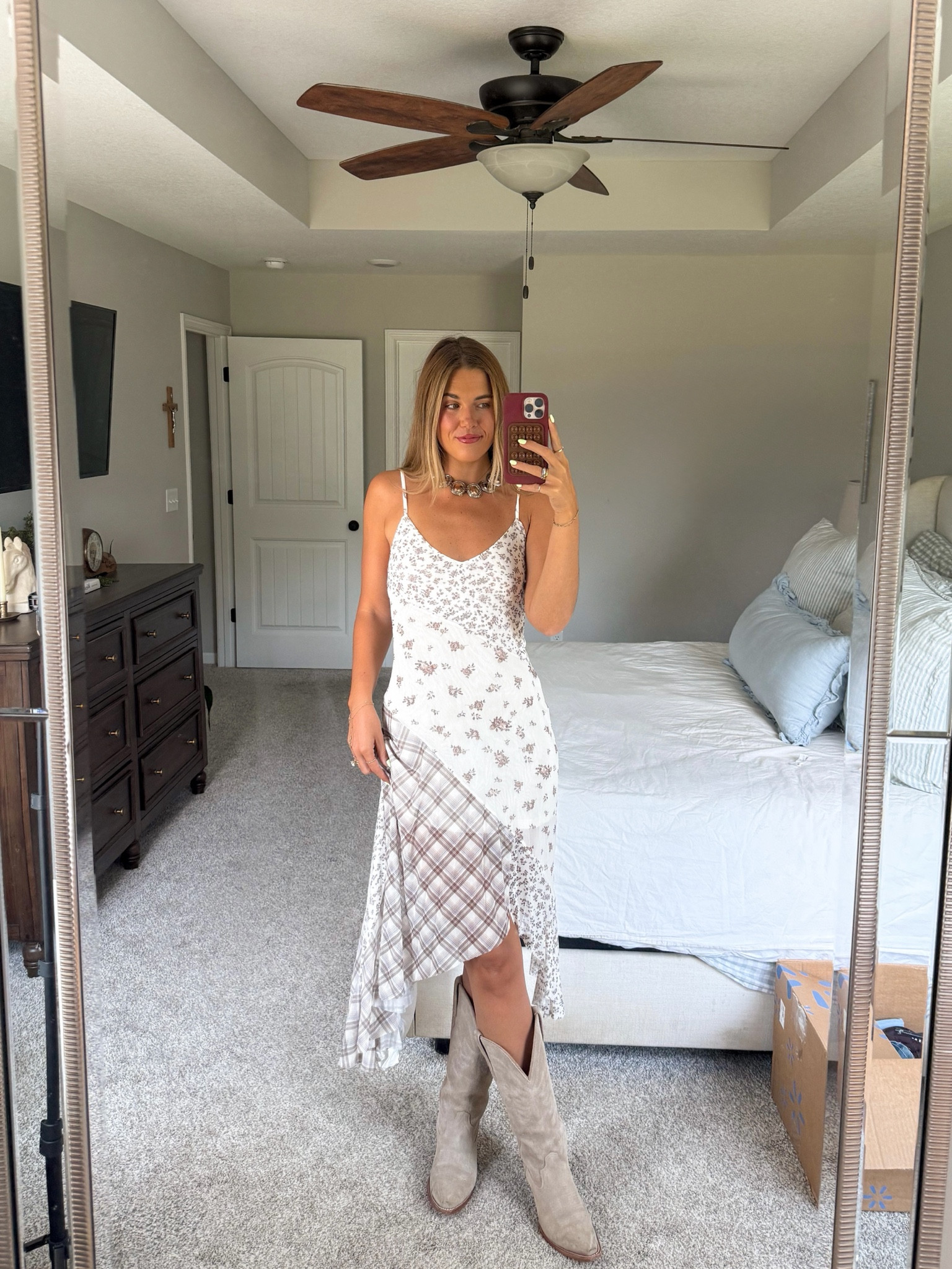 walmart!! size XS in dress in, size down half size in boots

#LTKgrwm #LTKootd #LTKSaleAlert