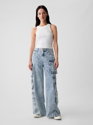 Mid Rise Cargo Baggy Jeans | Gap (US)