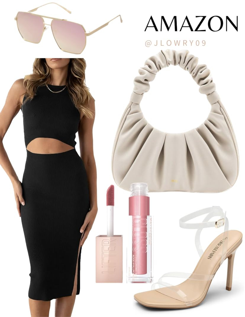 IDIFU Women's Chunky High Heel Sandal Strappy Open Toe Ankle Strap Dress Shoes for Women Bridesma... | Amazon (US)