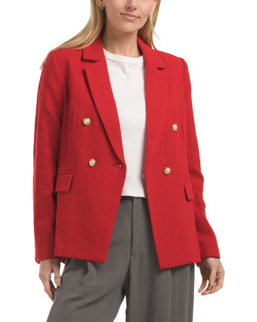 Double Breasted Blazer for Women | Polyester/Rayon/Acrylic | Marshalls