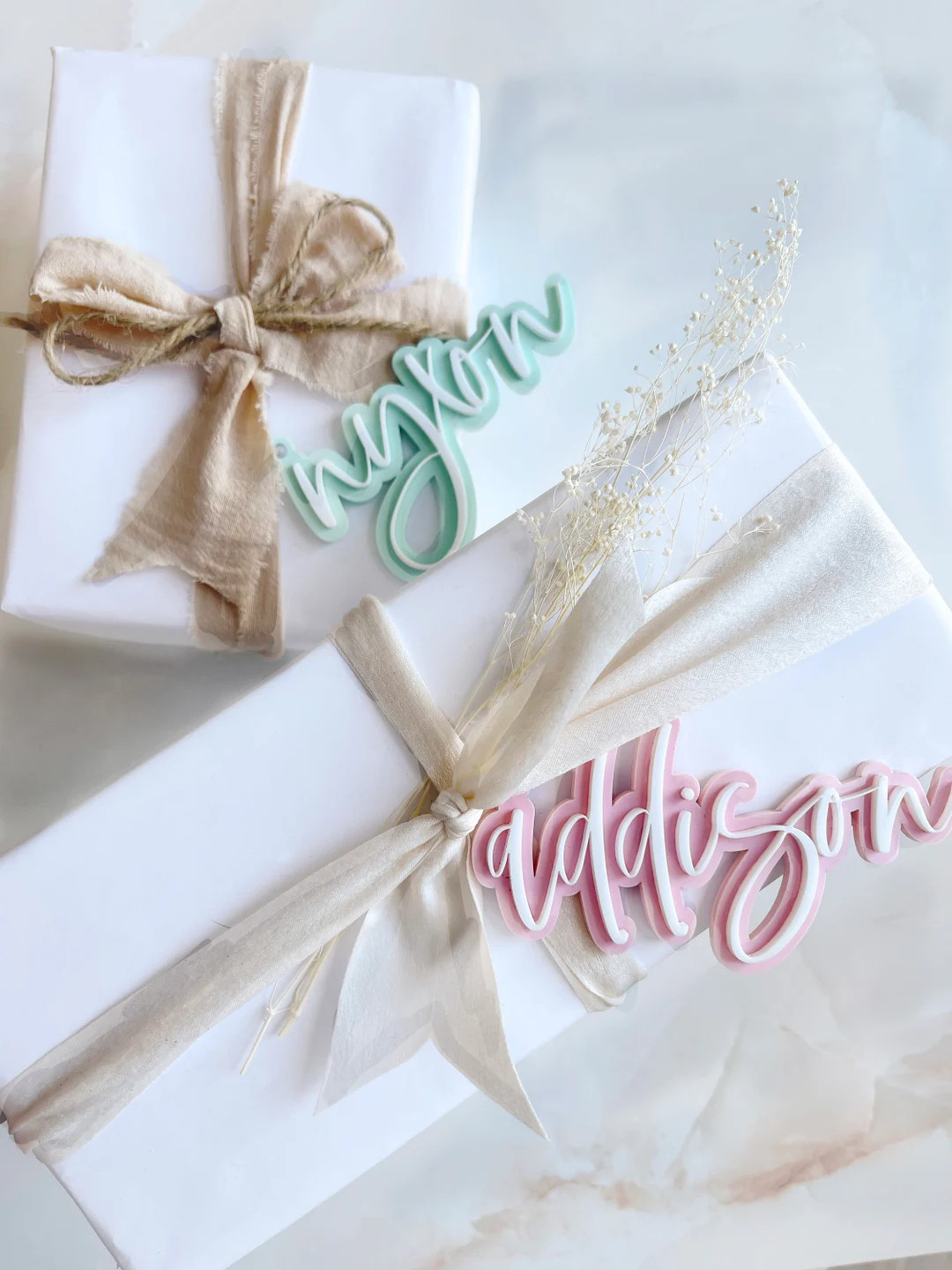 Personalized Name Gift Basket Gift Tag Acrylic Gift Tag Gift - Etsy | Etsy (US)