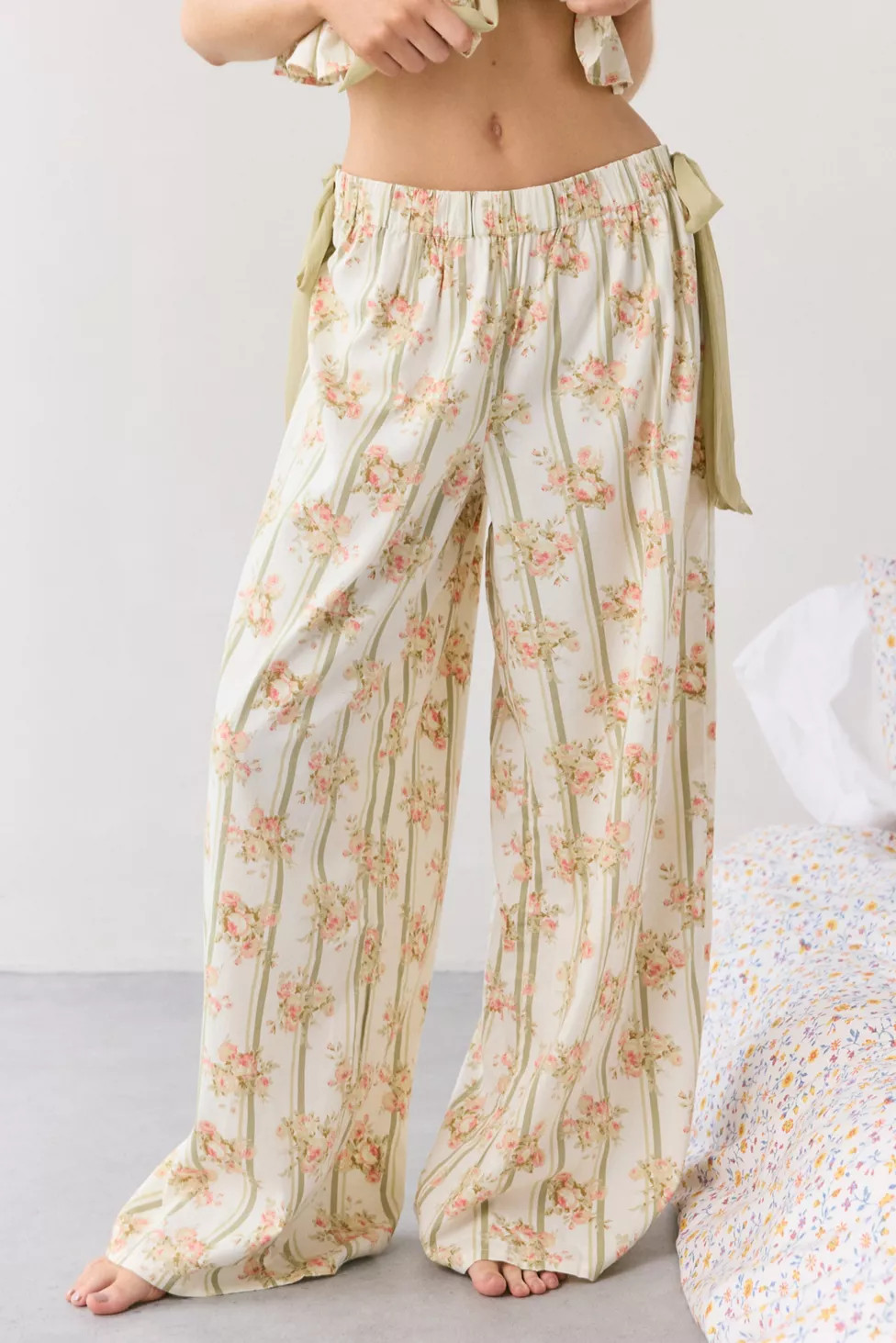 Out From Under Sweet Nothings Side-Tie Bow PJ Pants | Urban Outfitters (US and RoW)