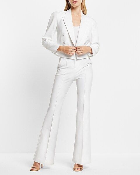 Super High Waisted Front Seam Slim Flare Pant | Express