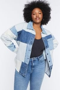 Plus Size Reworked Denim Jacket | Forever 21 | Forever 21 (US)