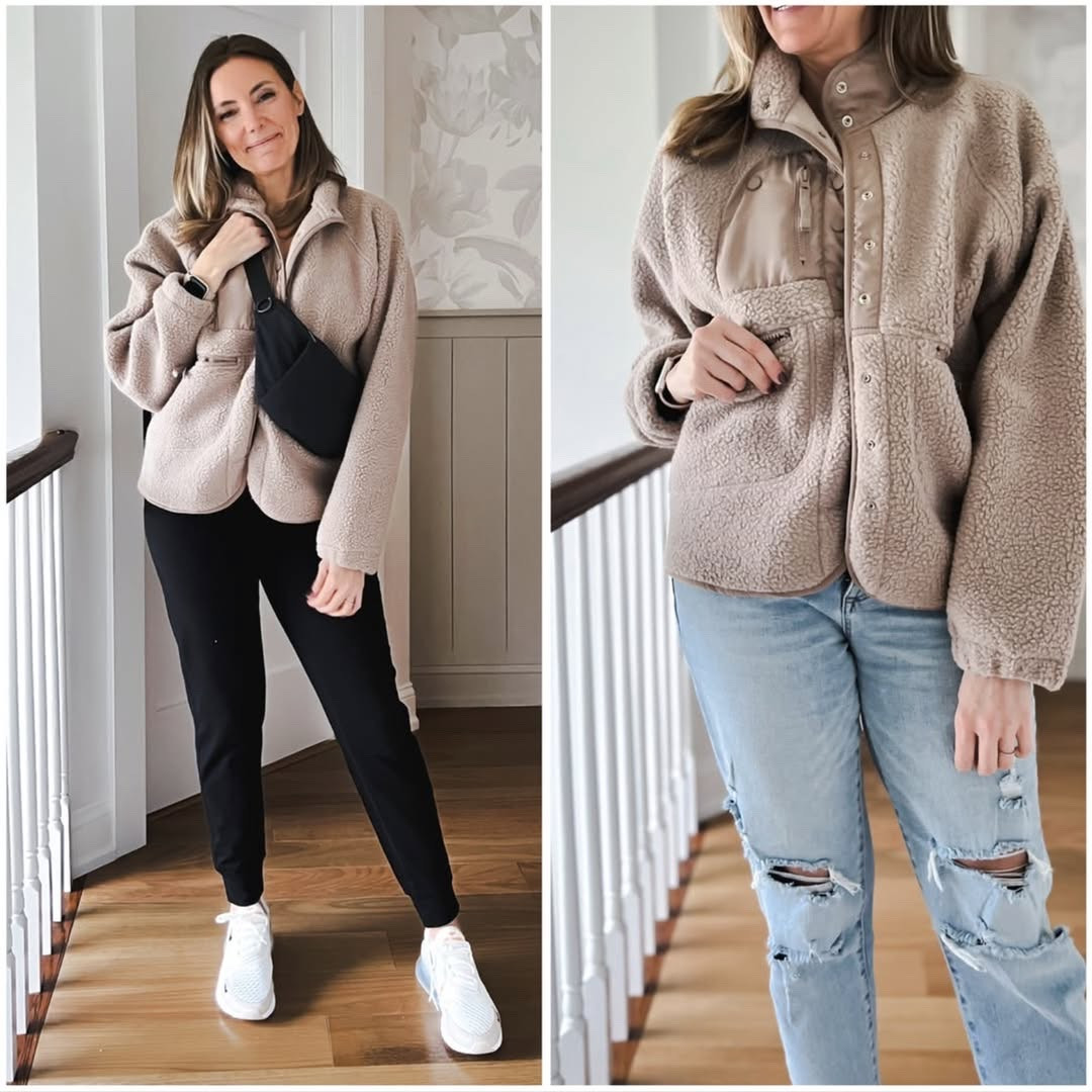 This fleece jacket has been the perfect option for these mild (dare I say... 𝘸𝘢𝘳𝘮?!? ) 𝟺𝟢° days! I'm seeing a big price drop now!

lightweight spring jackets
oversized denim jacket outfits
neutral trench coats and belted styles
cropped utility jackets and layers
quilted vests and casual layering
blazers for everyday styling
soft knit cardigans and dusters
athleisure zip up hoodies
rain jackets and windbreakers
transitional shackets and overshirts

#LTKSaleAlert #LTKootd #LTKSeasonal