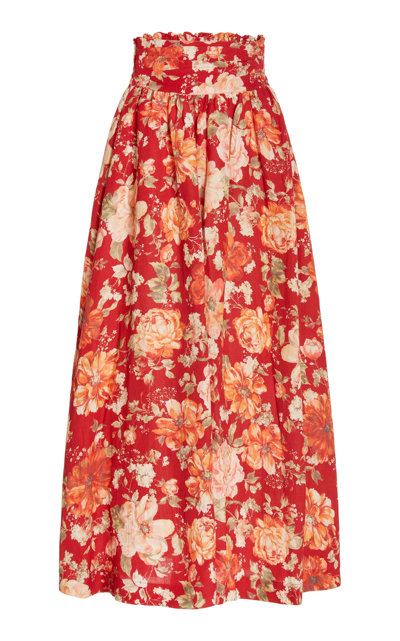 Exclusive Raquel Linen-Blend Maxi Skirt | Moda Operandi (Global)