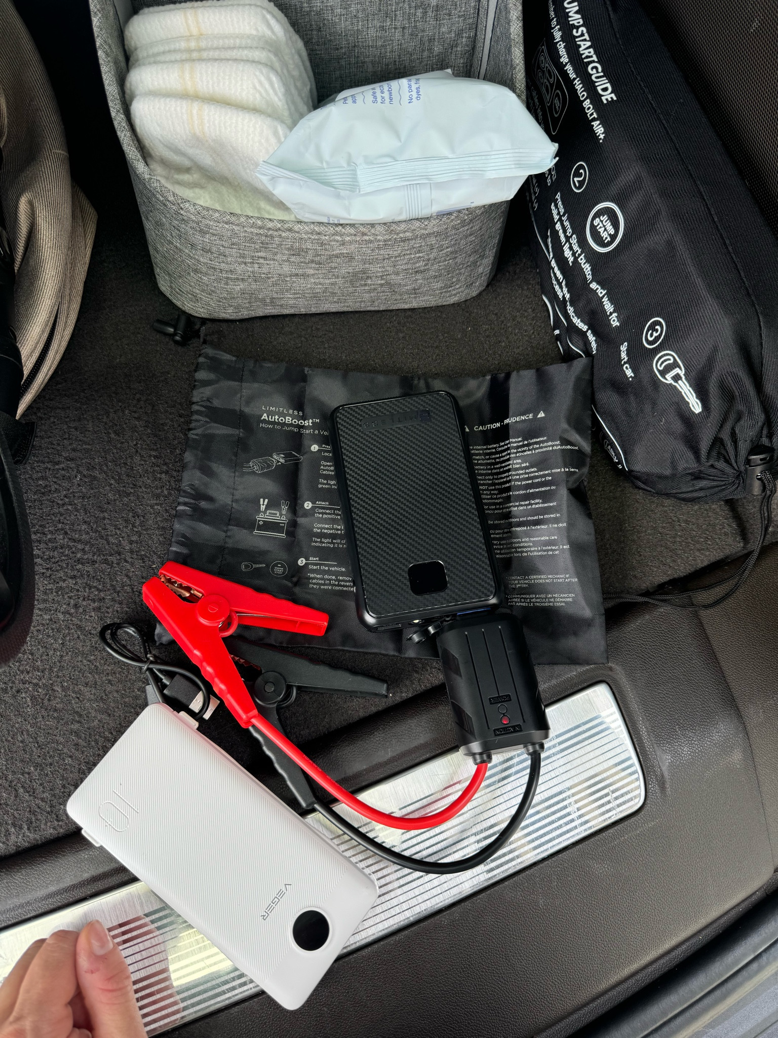 Use code HELLO20 for $20 off the jump starter pack, power bank, and light for all new customers!