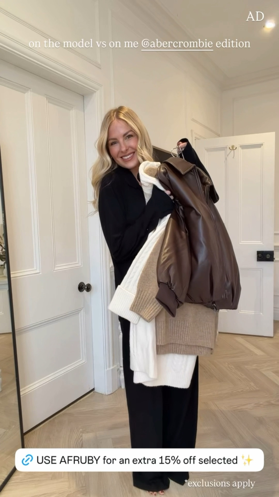 AD @abercrombie cyber week deals are live- code AFRUBY for an extra 15% off 🤍

Use code AFRUBY to get an additional 15% off everything in stores and online at checkout from 11/24/25-12/1/25 in UK/EU. Excludes clearance and gift cards. See details online.

#LTKuk #LTKCyberWeek #LTKpartywear