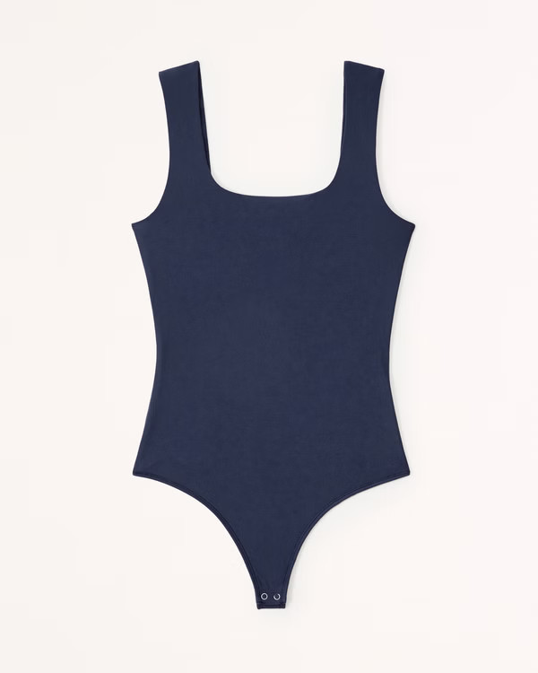Soft Matte Seamless Squareneck Bodysuit | Abercrombie & Fitch (US)