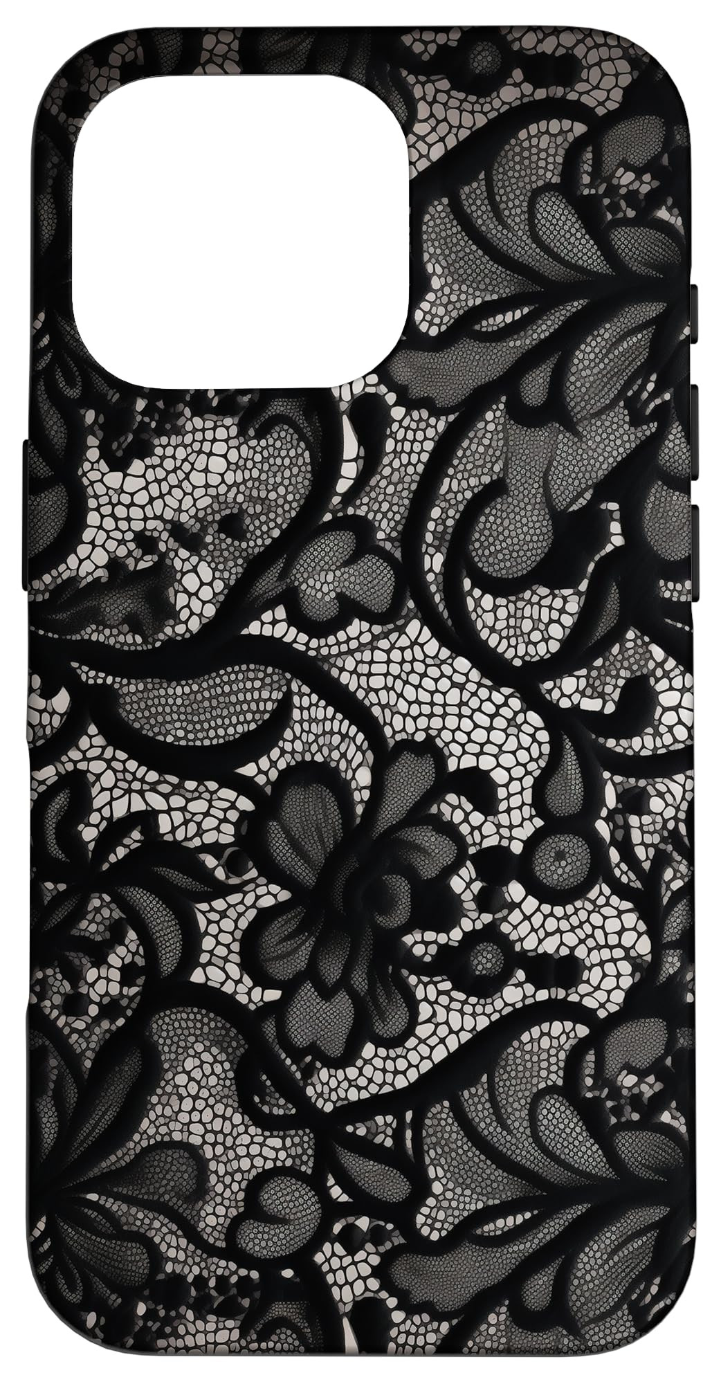 iPhone 16 Pro Black Lace Vintage Pattern Case | Amazon (US)