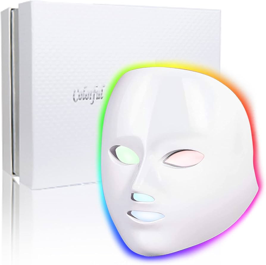 Berber's Treat Led Face Mask Light Therapy, 7 Colors LED Facial Mask at Home Skin Rejuvenation, R... | Amazon (US)