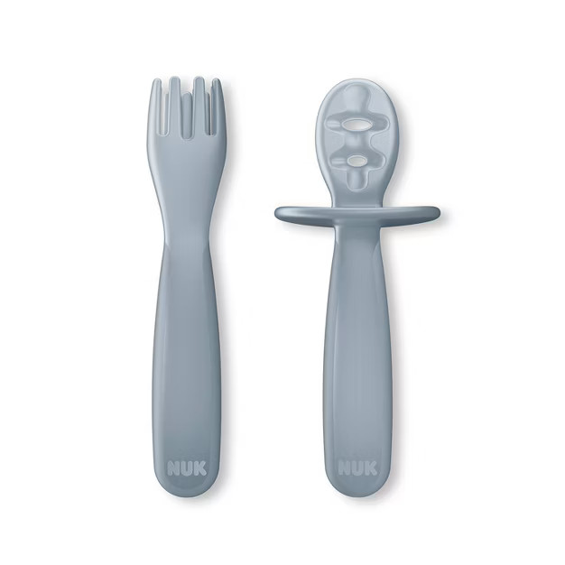 NUK for Nature Pretensil Dipper Spoon and Fork Set - 2pk | Target