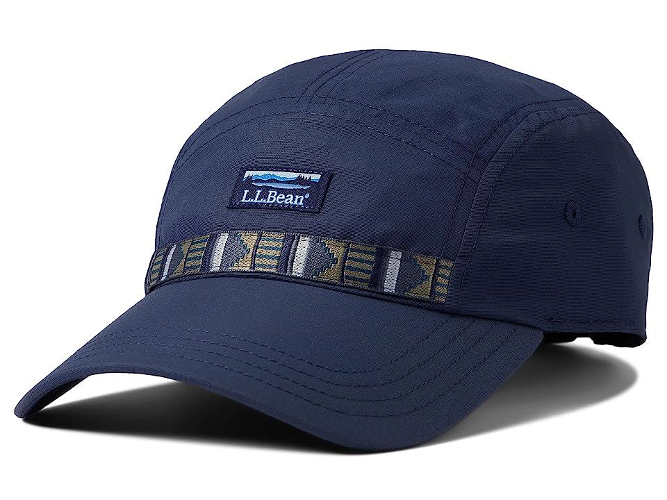 L.L.Bean Mountain Classic 5 Panel Hat (Nautical Navy) Caps | Zappos