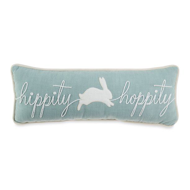 Way To Celebrate Decorative Hippity Hoppity Pillow | Walmart (US)