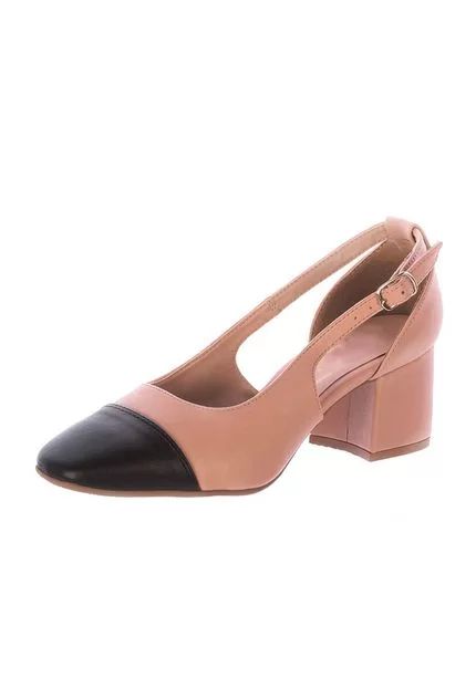 Scarpin Bicolor Beth Damannu Shoes Bege | Dafiti (BR)