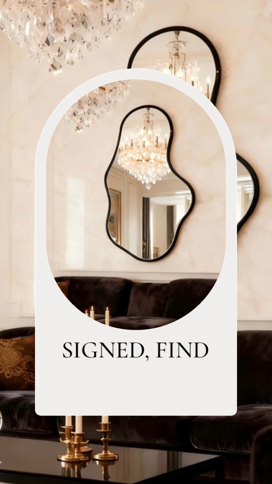 Let me style your home with this asymmetrical mirror #signedfind 

#LTKHome