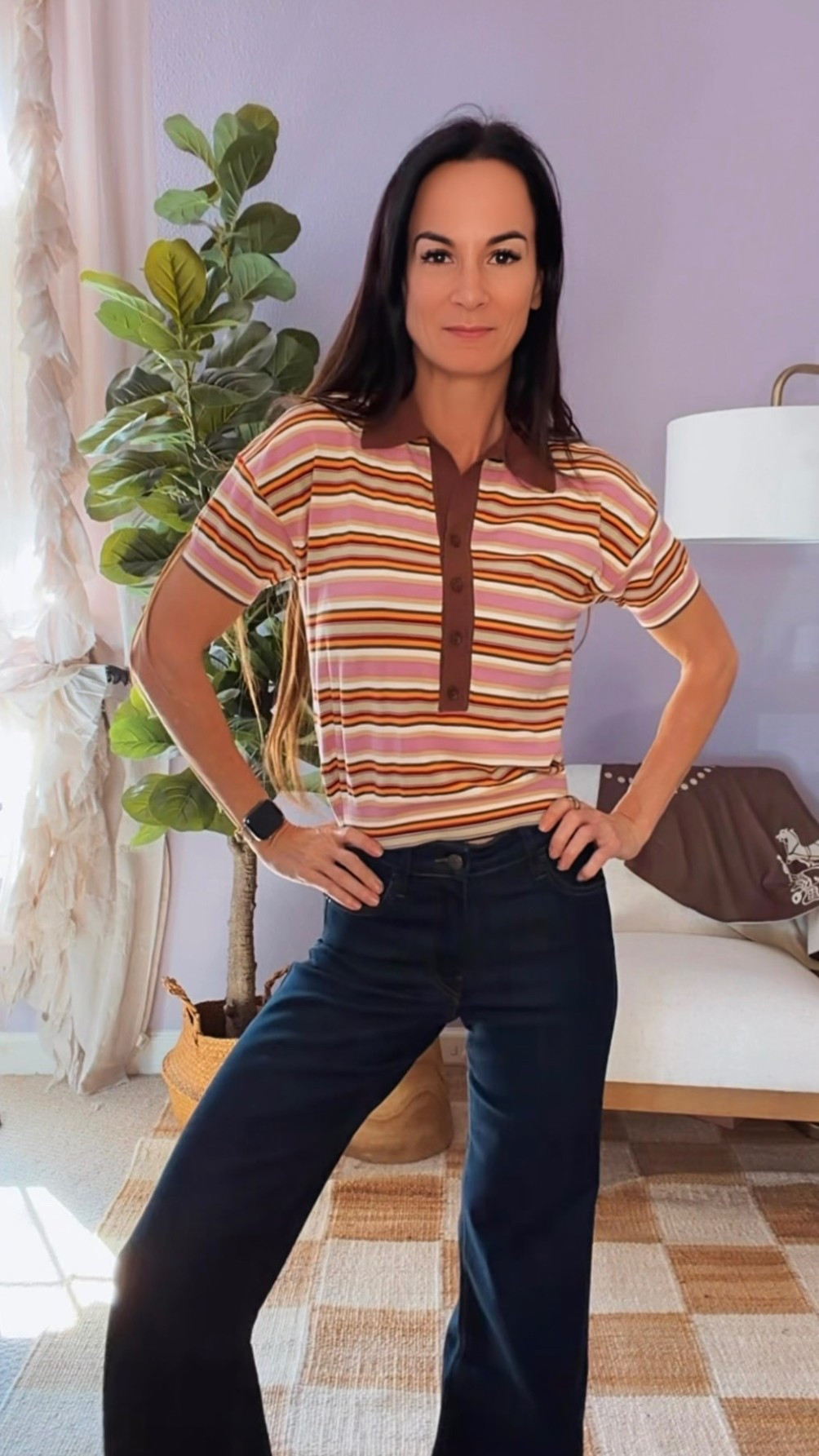 I didn’t realize how much my jeans were working against me until I tried these on.

These are the Ruti Palazzo jeans — a clean midrise, structured wide leg, and that perfect dark wash that instantly elevates even the simplest top. Polished, flattering, and comfortable enough to wear all day without adjusting once.

I styled them casual here, but throw on a blazer and you’ve got instant impact.
This is the kind of denim that makes getting dressed feel effortless again.

If you care about fit, movement, and timeless style… these are it.

Wearing S top and size 2 denim

#nicolecoleestyle #ltkstyletip 
#ModernWomenStyle
#ElevatedEveryday
#ChicAtAnyAge 

#LTKdayinmylife #LTKOver40 #LTKgrwm