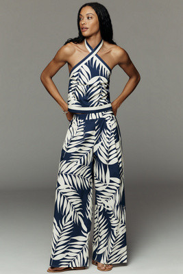 Hutch Palm Print Pants | Anthropologie (US)