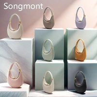 Songmont Crescent Tote - Versatile Shoulder Bag with Top Handle, Minimalist Women's Day Bag | AliExpress UK