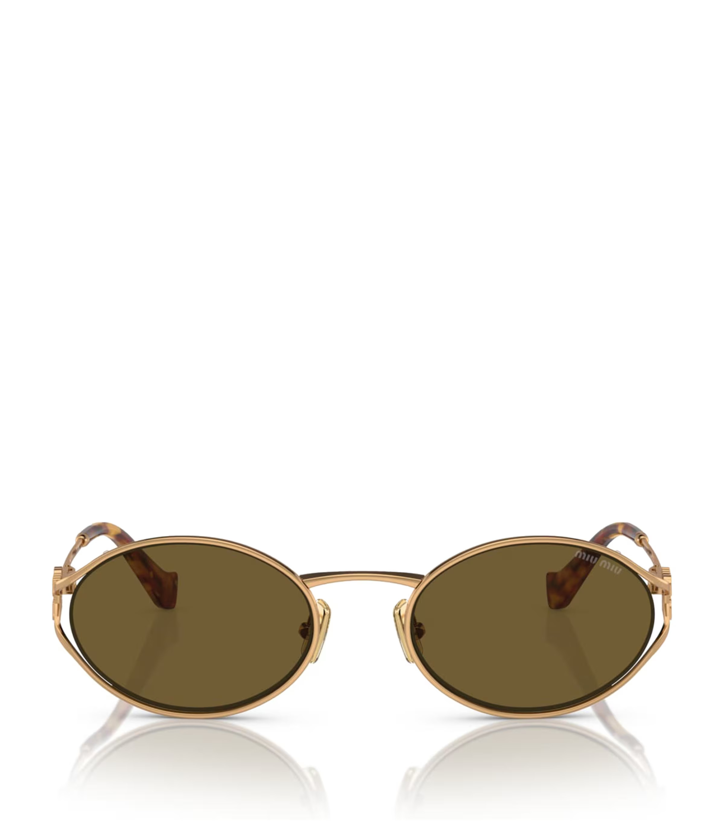 Miu Miu Metal Oval MU52YS Sunglasses | Harrods