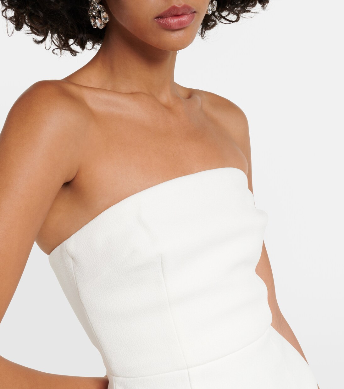 Bridal Evelyn feather-trimmed minidress | Mytheresa (US/CA)