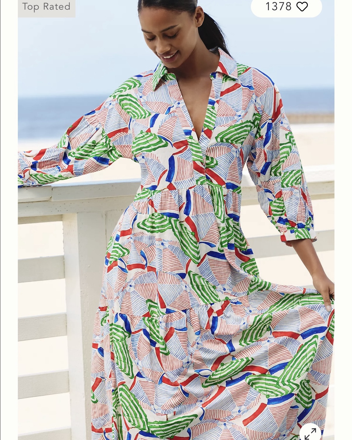 New FANTASTIC pattern in one of my favorite styles of Anthropologie dresses! Don’t sleep on it because they sell out. I wear a 2X. To close the v-neck, this dress easily closes with a snap. A very inexpensive fix! OOOOBSESSED with this umbrella pattern. Swipe to see how it looks on me in an older pattern  

#LTKStyleTip #LTKTravel #LTKPlusSize